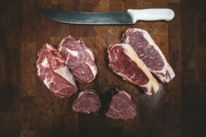 Kött, exempel på minimalt processad mat.